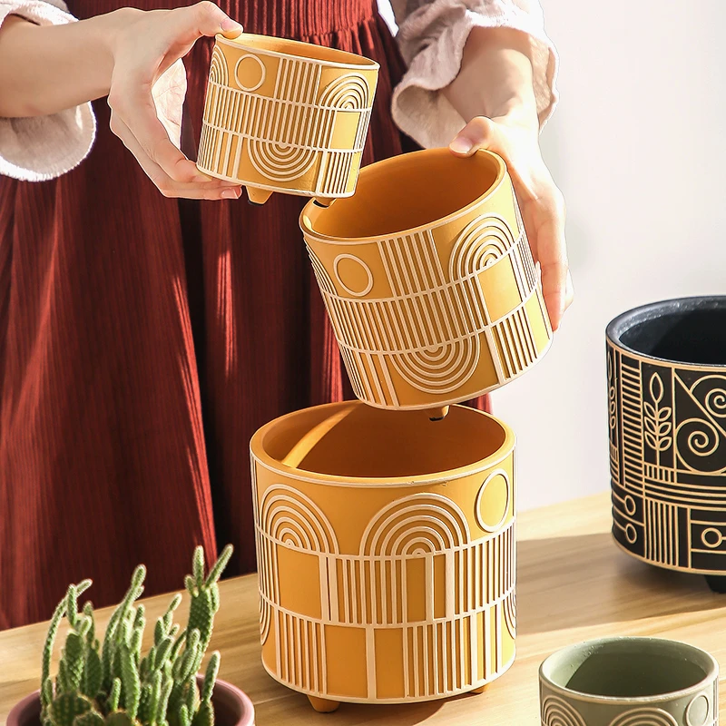 Simple Cylindrical Ceramic Flo - đánh giá và giá Aloe Vera Pot
